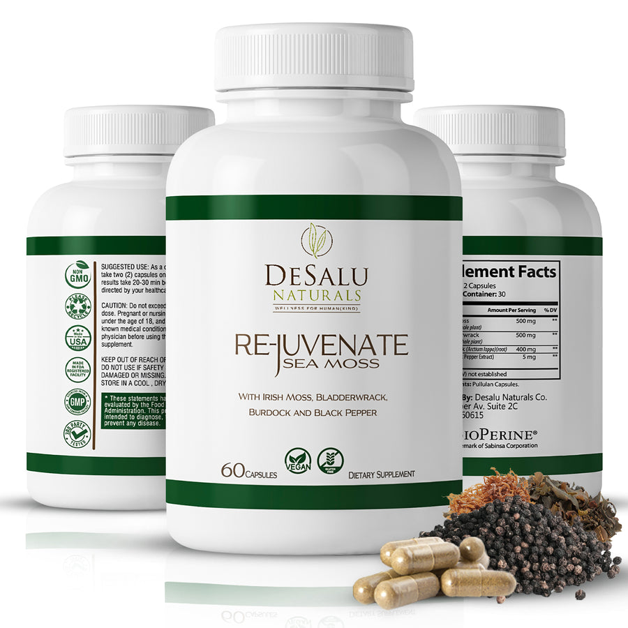 Desalu Naturals Organic Irish Sea Moss Capsules