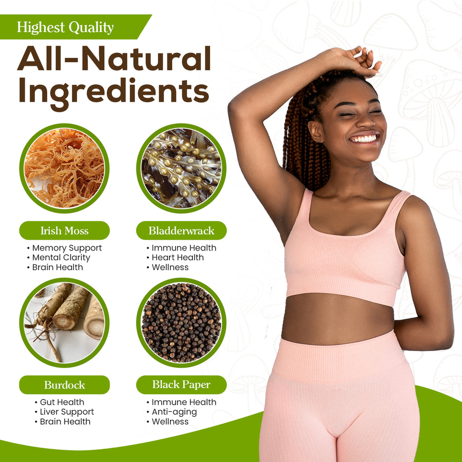 Desalu Naturals Organic Irish Sea Moss Capsules